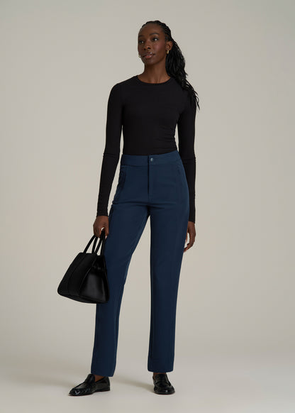 Traveler Tapered Fit Pant for Tall Women in Navy