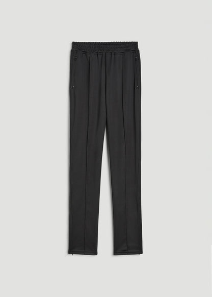 Athletic Stripe Pants for Tall Women in Black And Black
