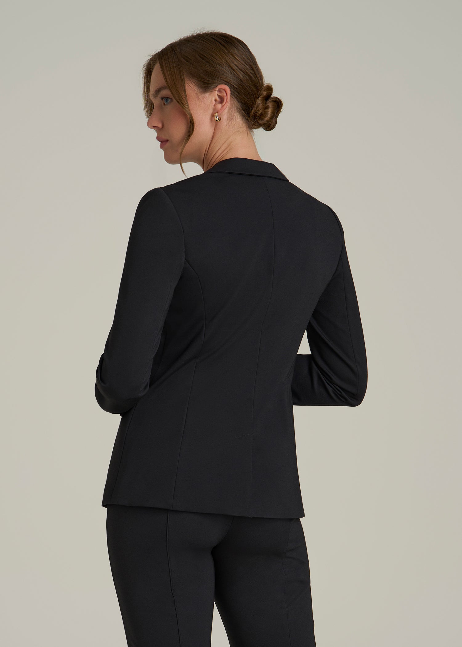 SLIM-FIT Two Button Blazer for Tall Women in Black