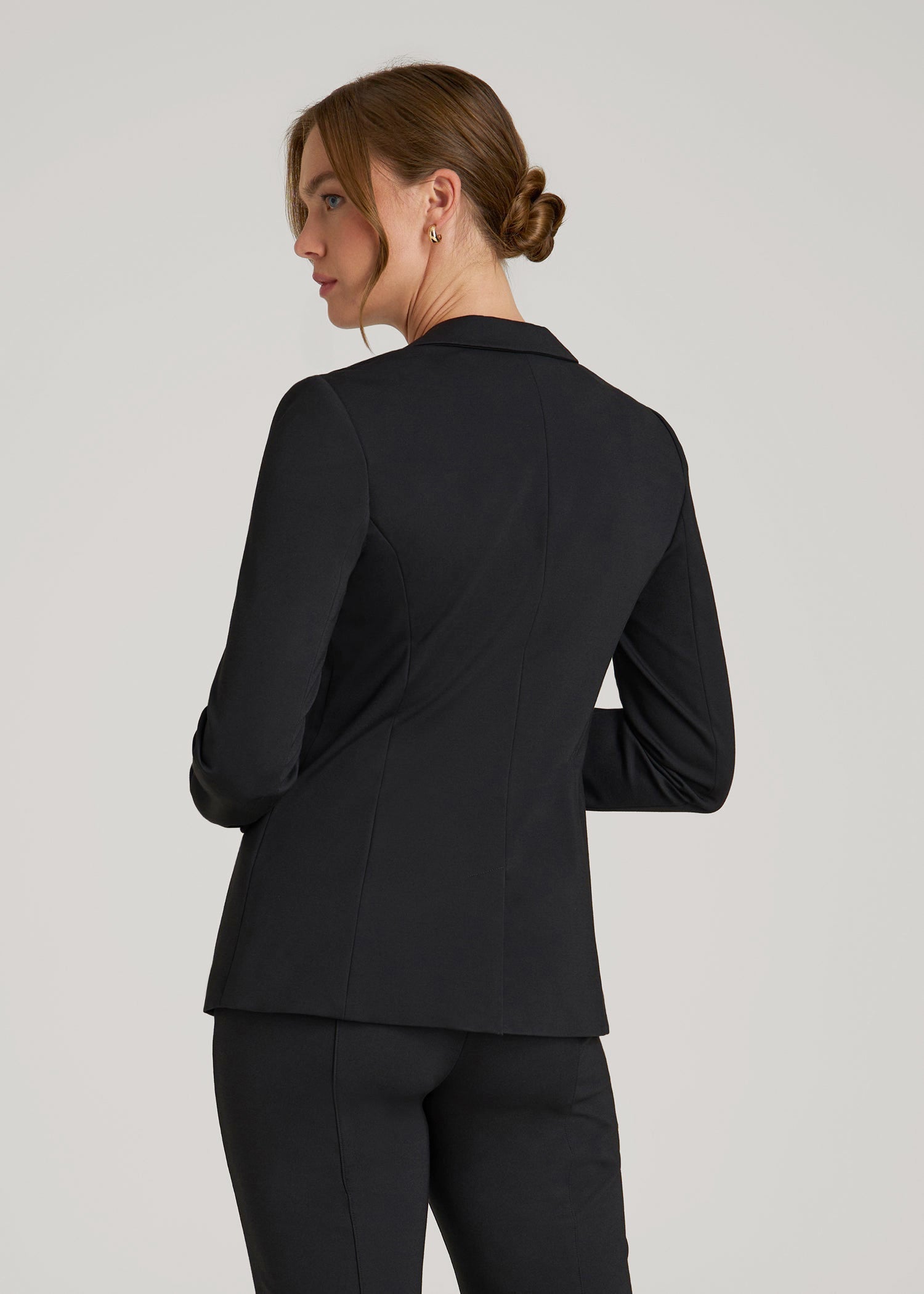 SLIM-FIT Two Button Blazer for Tall Women in Black