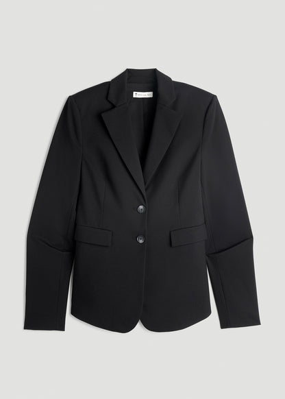 SLIM-FIT Two Button Blazer for Tall Women in Black