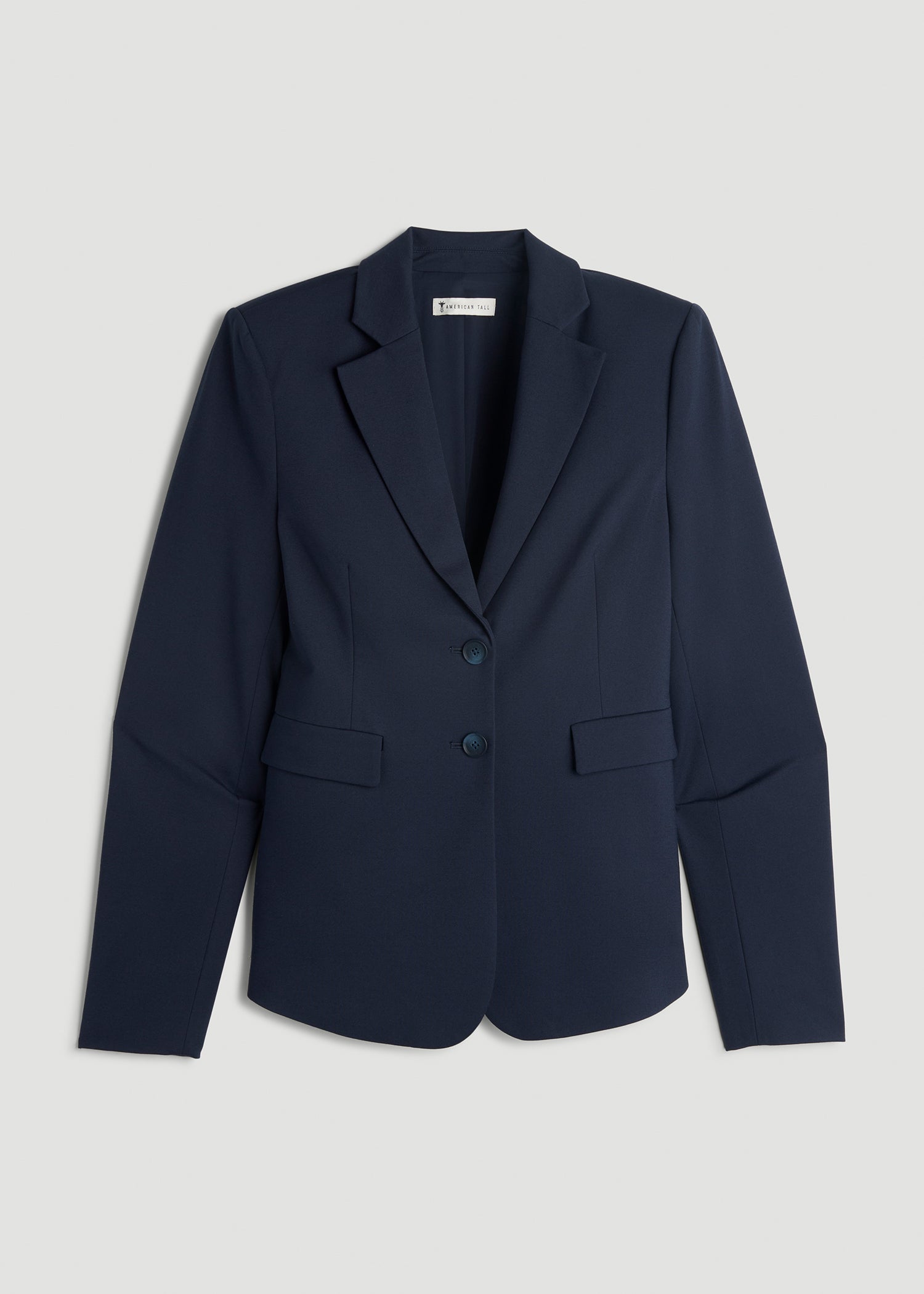 Freedom Flex Two-Button Slim-Fit Blazer for Tall Women in Navy