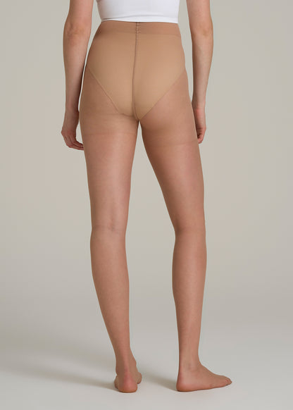 Ultra Sheer Pantyhose for Tall Women in Honey