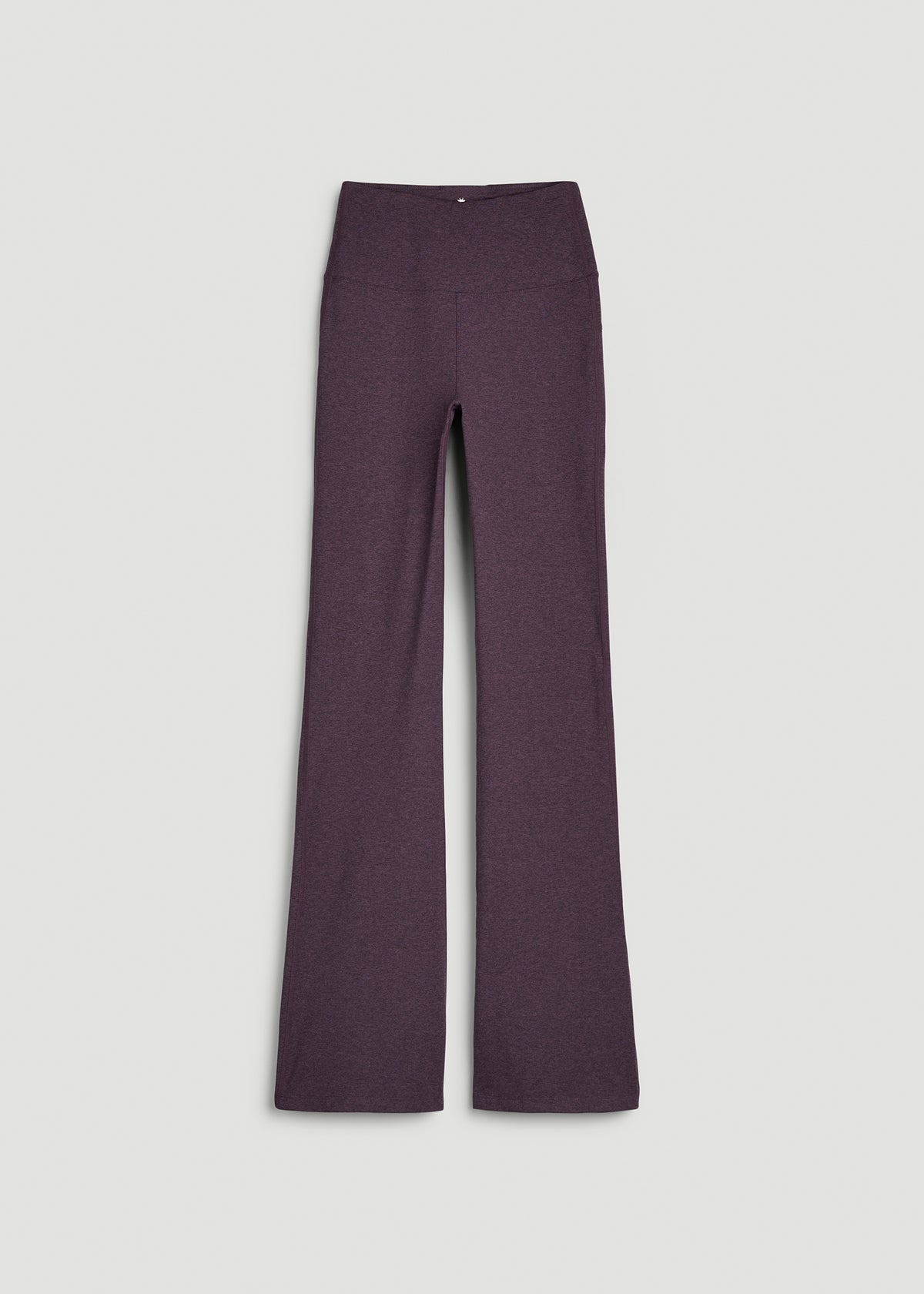 Ultra Soft Flare Yoga Pants for Tall Women in Aubergine Mix