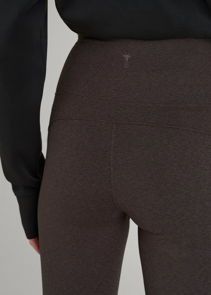 Ultra Soft High Rise Flare Yoga Pants for Tall Women in Espresso Mix