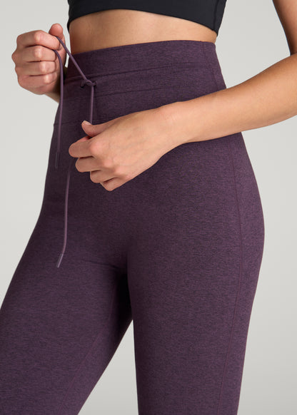 Ultra Soft Yoga Leggings for Tall Women in Aubergine Mix