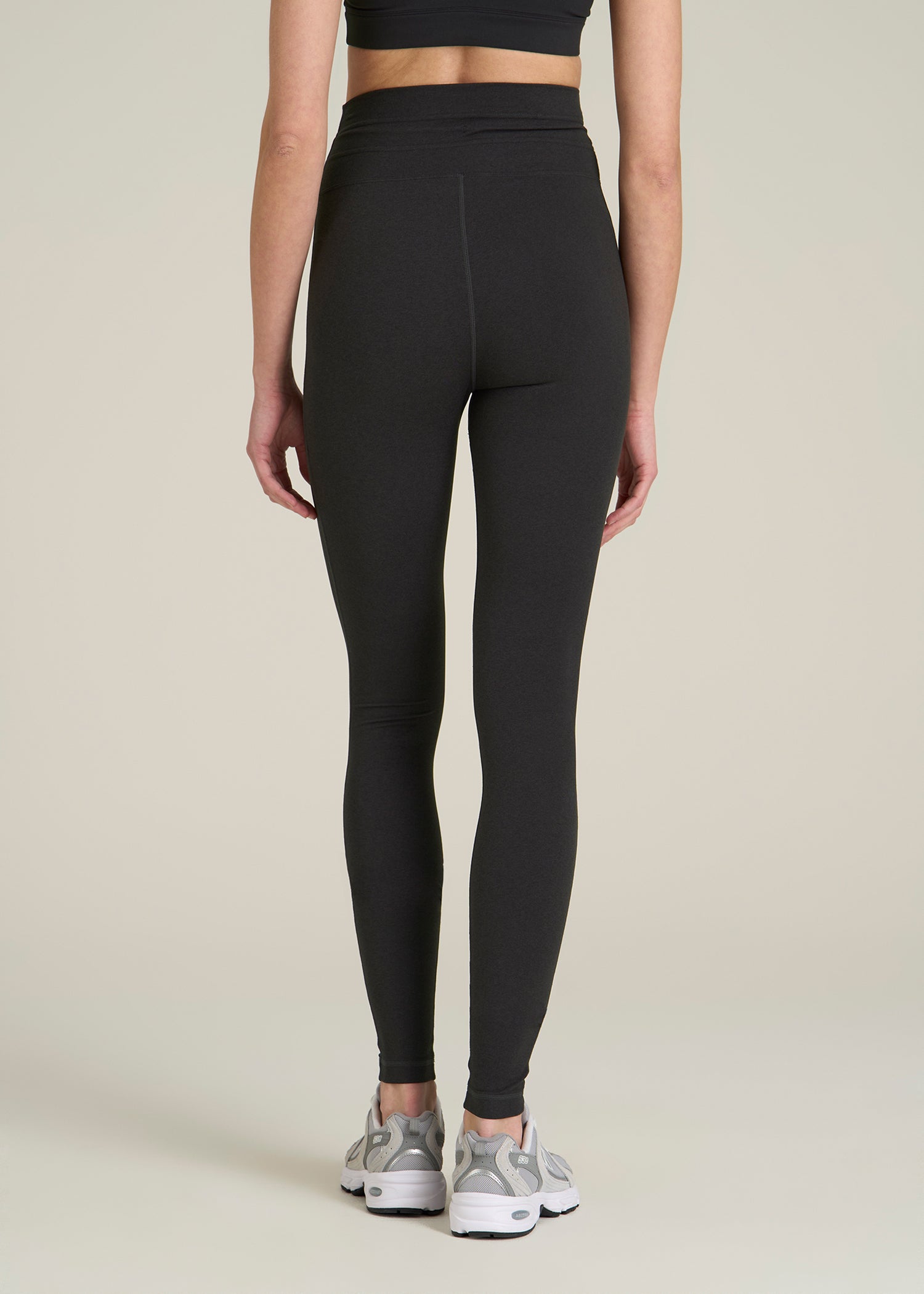 Ultra Soft Yoga Leggings for Tall Women in Black Mix