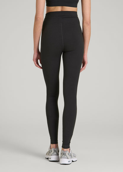 Ultra Soft Yoga Leggings for Tall Women in Black Mix