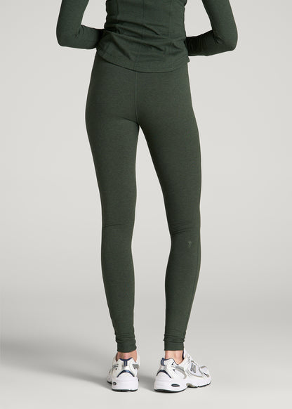 Ultra Soft Yoga Leggings for Tall Women in Boreal Forest Mix