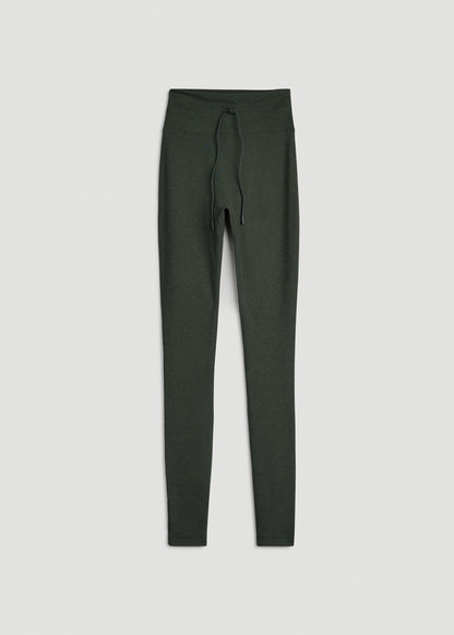 Ultra Soft Yoga Leggings for Tall Women in Boreal Forest Mix