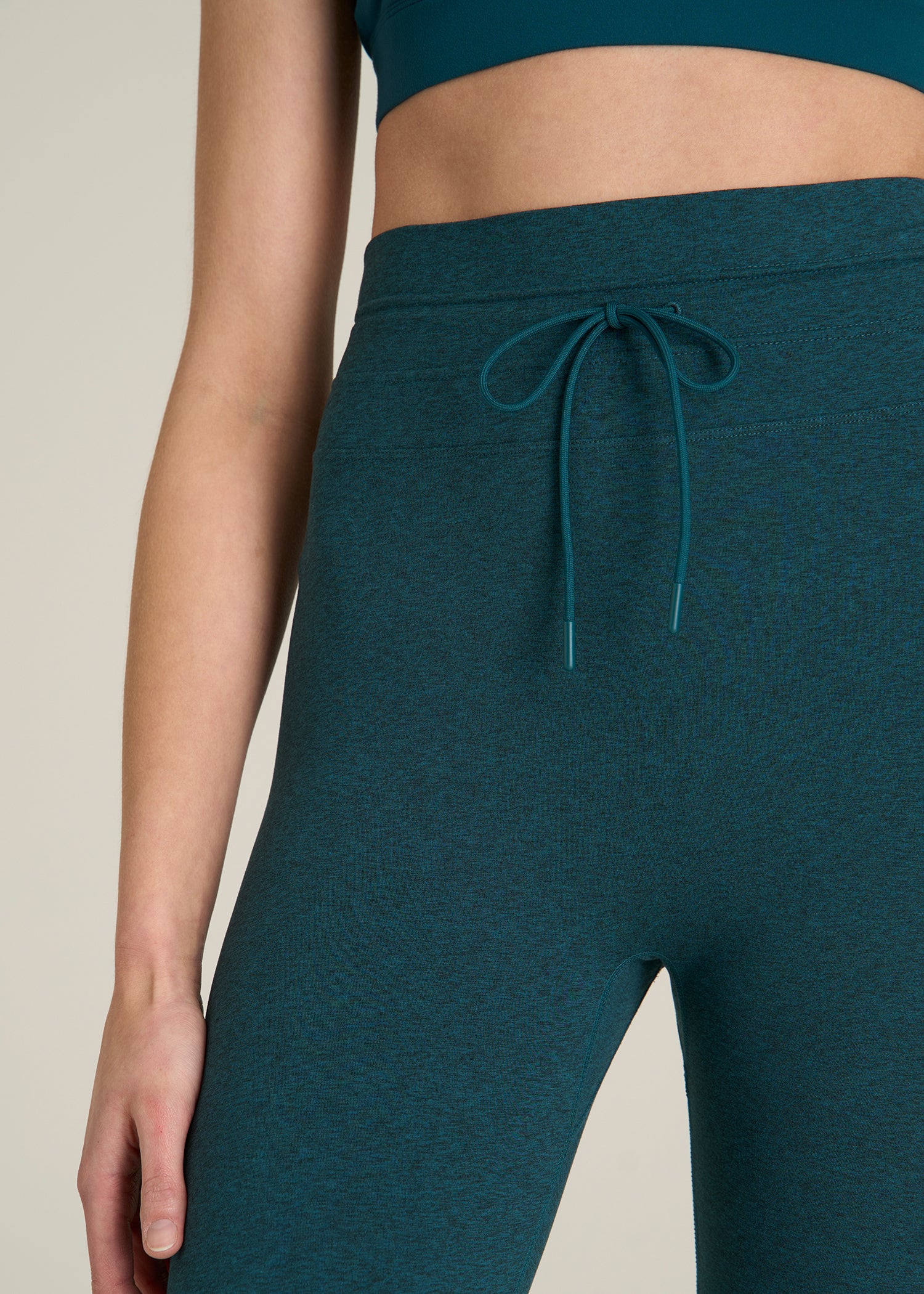 Ultra Soft Yoga Leggings for Tall Women in Deep Teal Mix