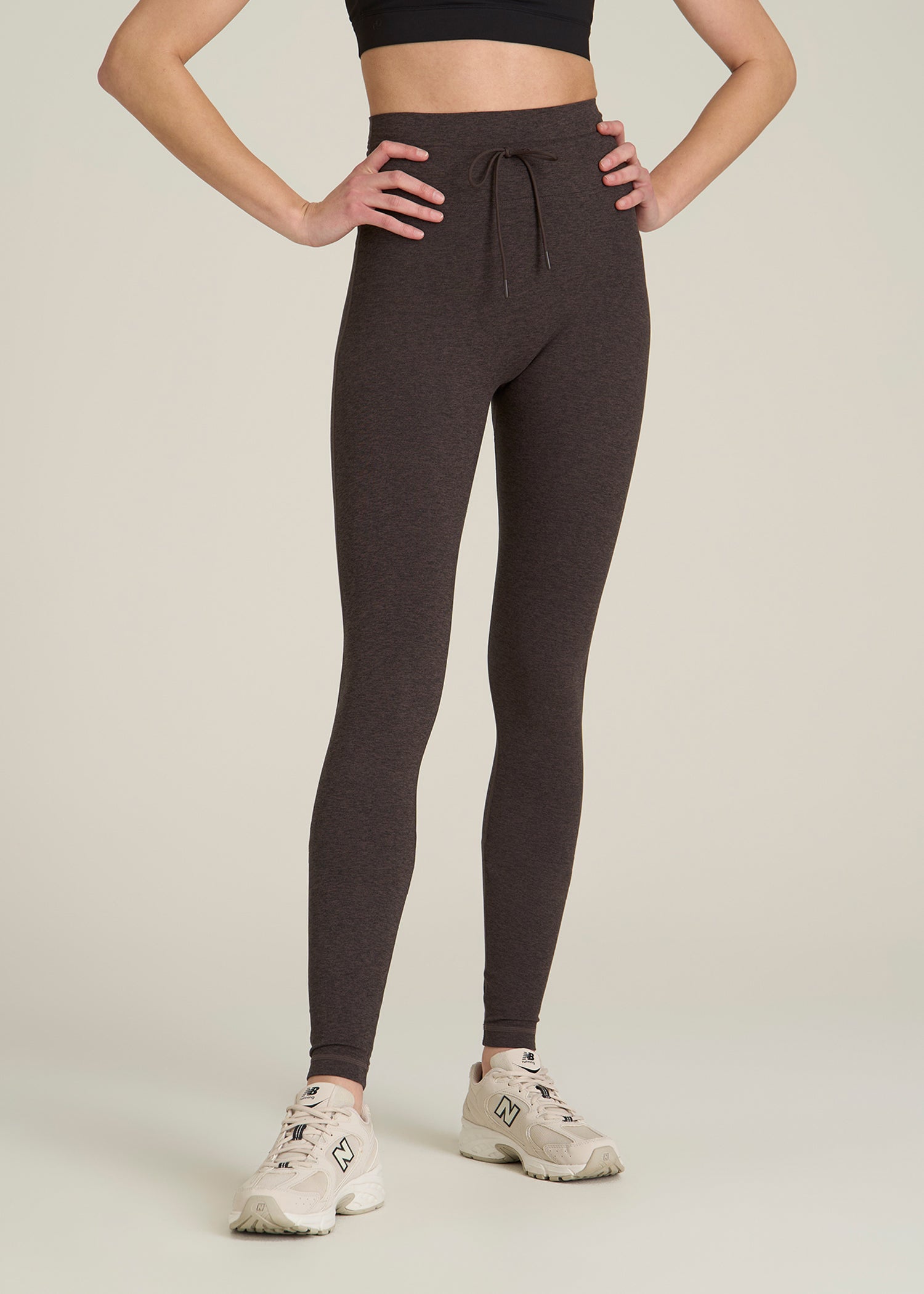 Ultra Soft Yoga Leggings for Tall Women in Espresso Mix