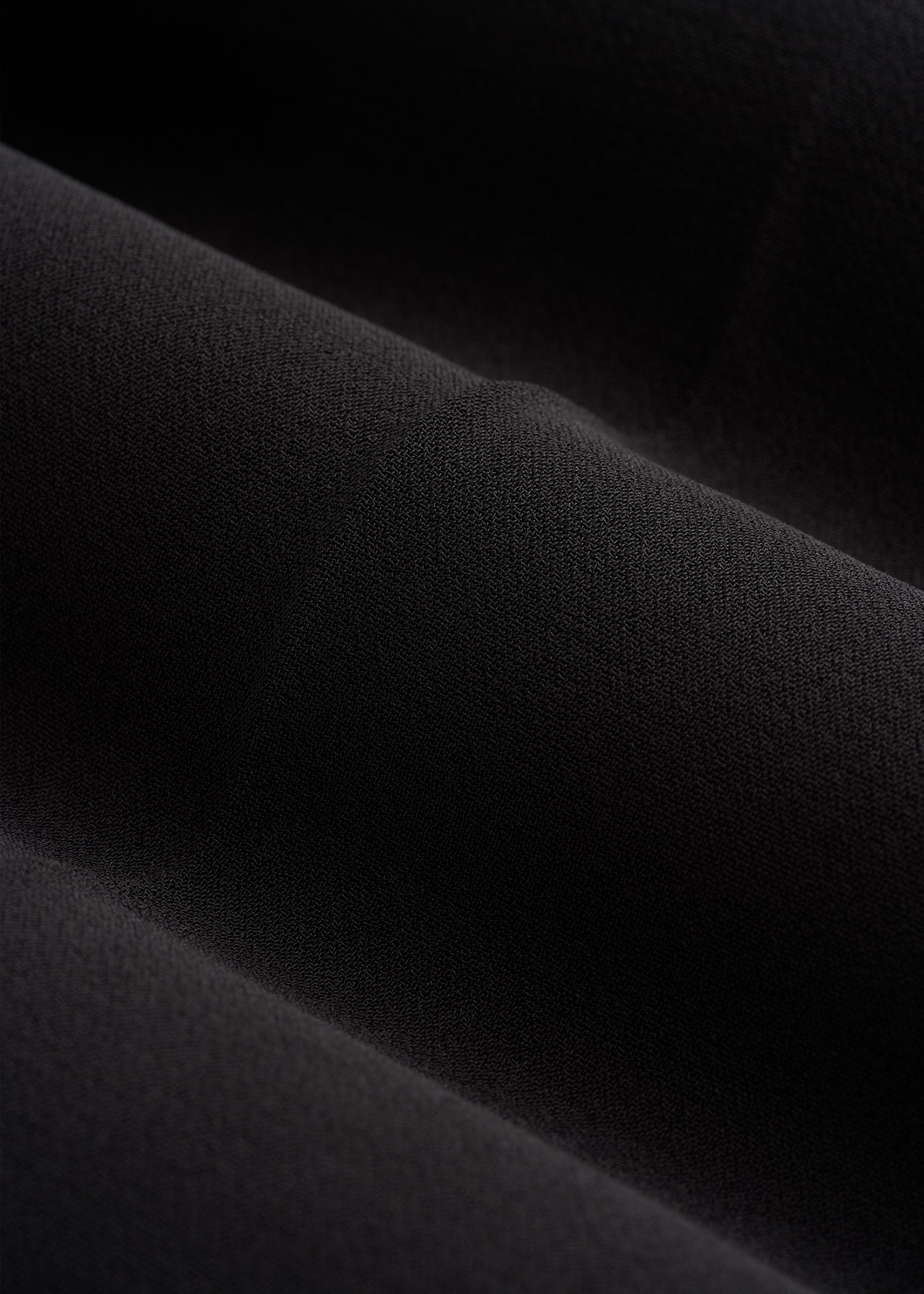 Ultra Wide Crepe Pleated Dress Pants for Tall Women in Black