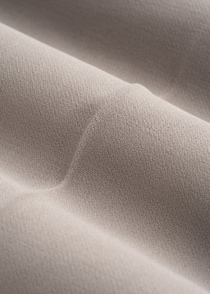 Ultra Wide Crepe Pleated Dress Pants for Tall Women in Moon Rock