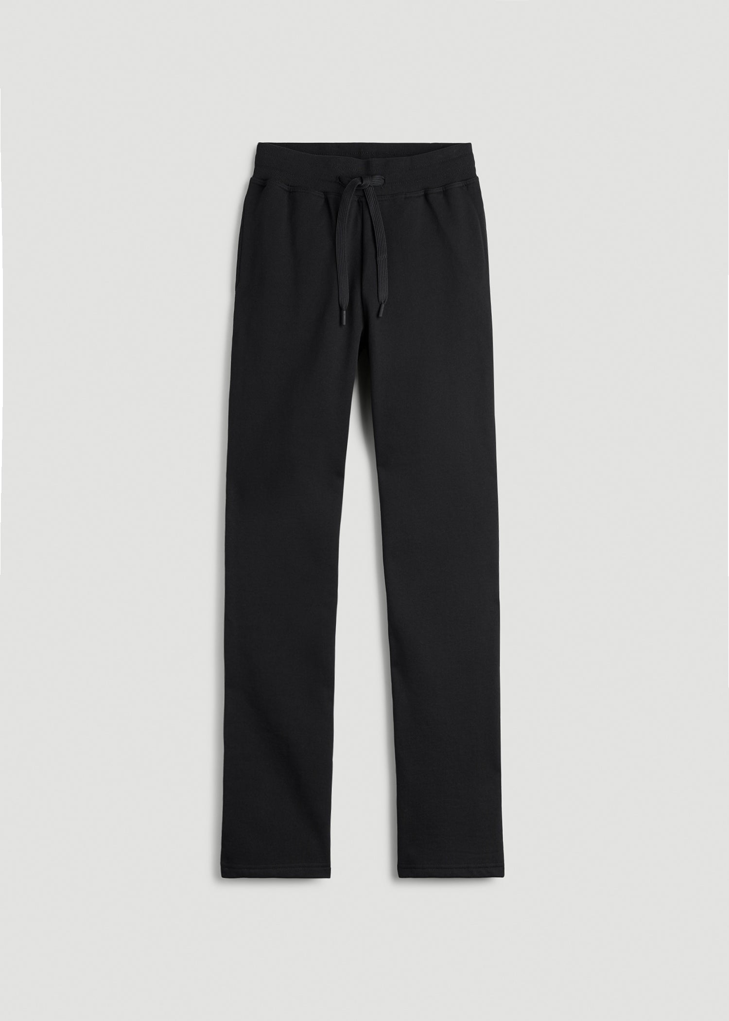 Wearever Fleece Open-Bottom Sweatpants for Tall Women in Black