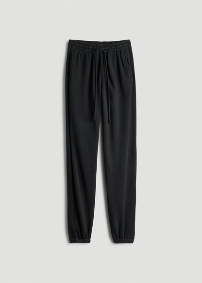 Wearever Fleece Regular Fit Sweatpants for Tall Women in Vintage Black
