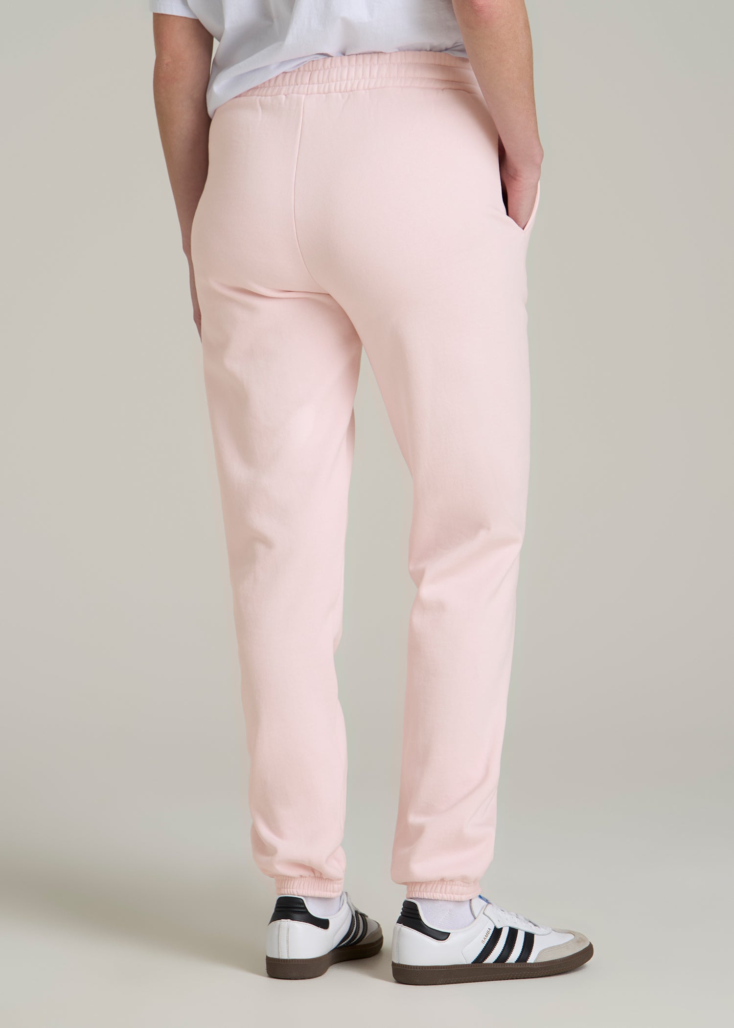 Wearever Fleece Relaxed Sweatpants for Tall Women in Barely Pink