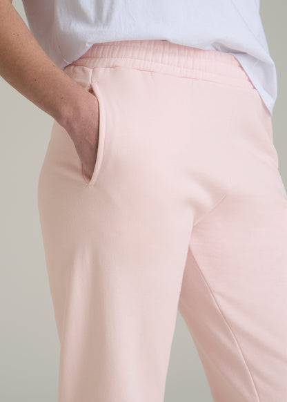 Wearever Fleece Relaxed Sweatpants for Tall Women in Barely Pink