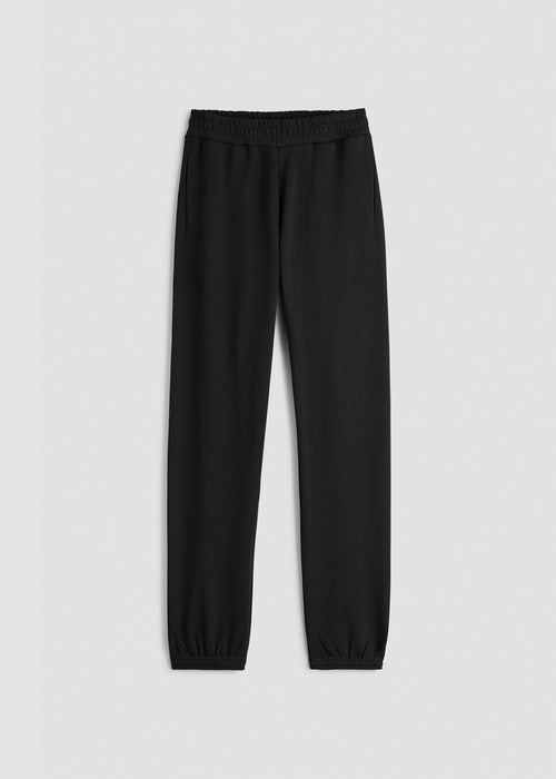 Wearever Fleece Relaxed Sweatpants for Tall Women in Black