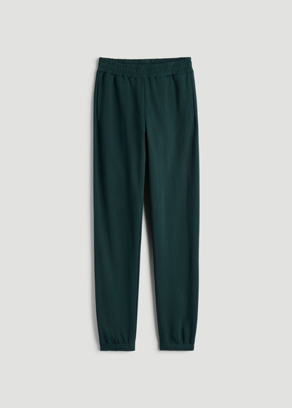 Wearever Fleece Relaxed Sweatpants for Tall Women in Emerald