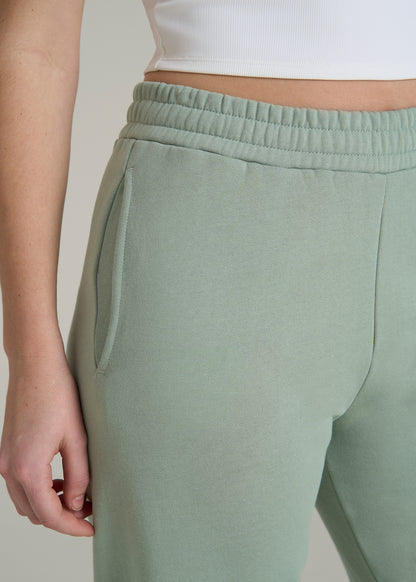 Wearever Fleece Relaxed Sweatpants for Tall Women in Seagrass