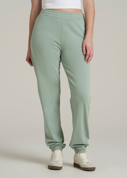 Wearever Fleece Relaxed Sweatpants for Tall Women in Seagrass