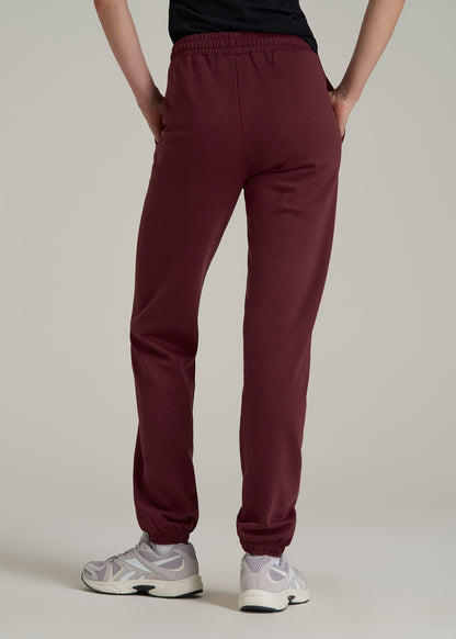 Wearever Fleece Relaxed Sweatpants for Tall Women in Tawny Port