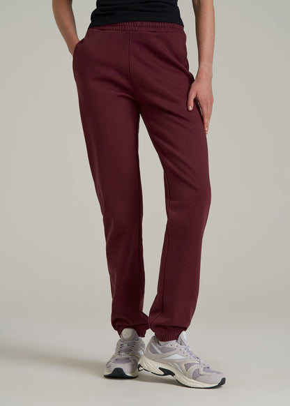 Wearever Fleece Relaxed Sweatpants for Tall Women in Tawny Port