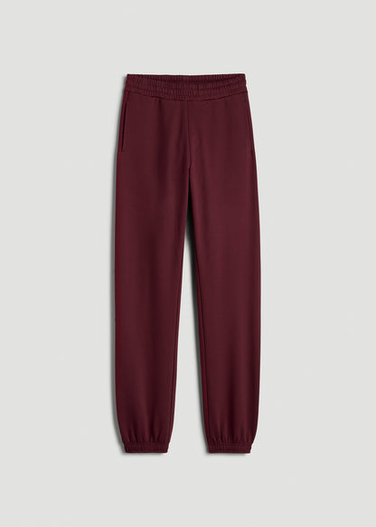 Wearever Fleece Relaxed Sweatpants for Tall Women in Tawny Port