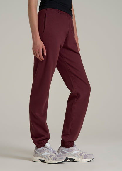 Wearever Fleece Relaxed Sweatpants for Tall Women in Tawny Port