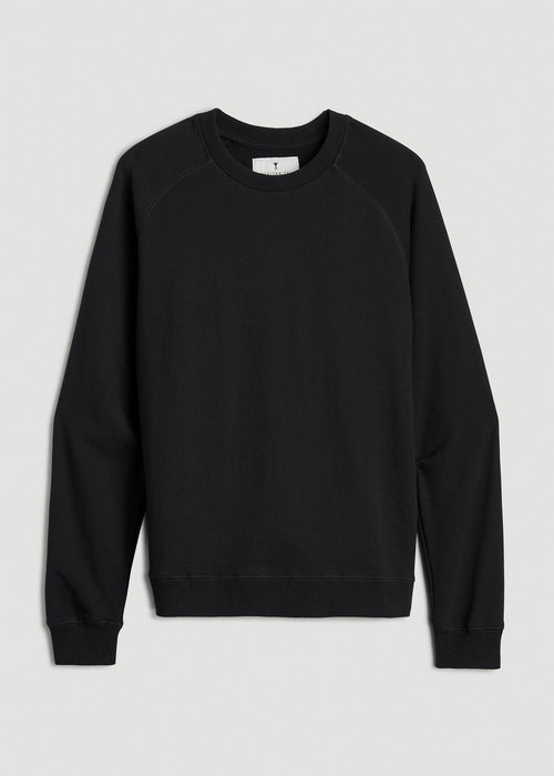 Wearever French Terry Crewneck Sweatshirt for Tall Women in Black