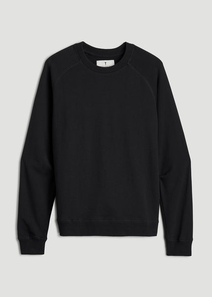 Wearever French Terry Crewneck Sweatshirt for Tall Women in Black
