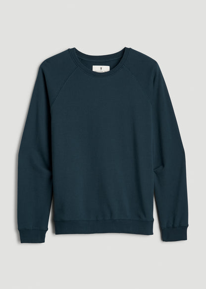 Wearever French Terry Crewneck Sweatshirt for Tall Women in Bright Navy