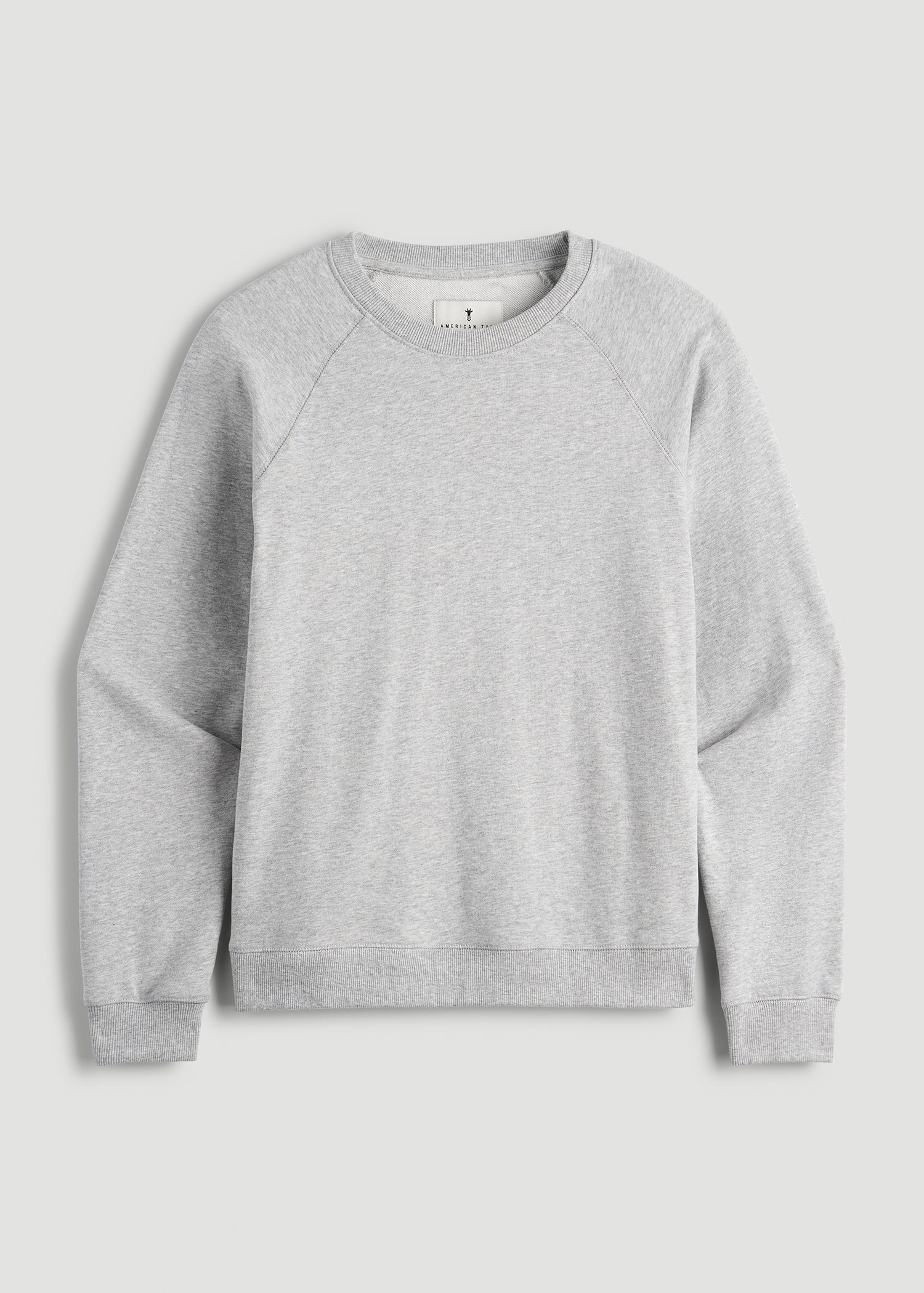 Wearever French Terry Crewneck Sweatshirt for Tall Women in Grey Mix