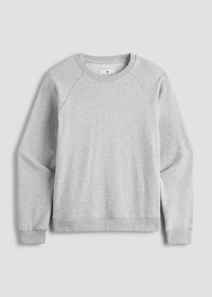 Wearever French Terry Crewneck Sweatshirt for Tall Women in Grey Mix