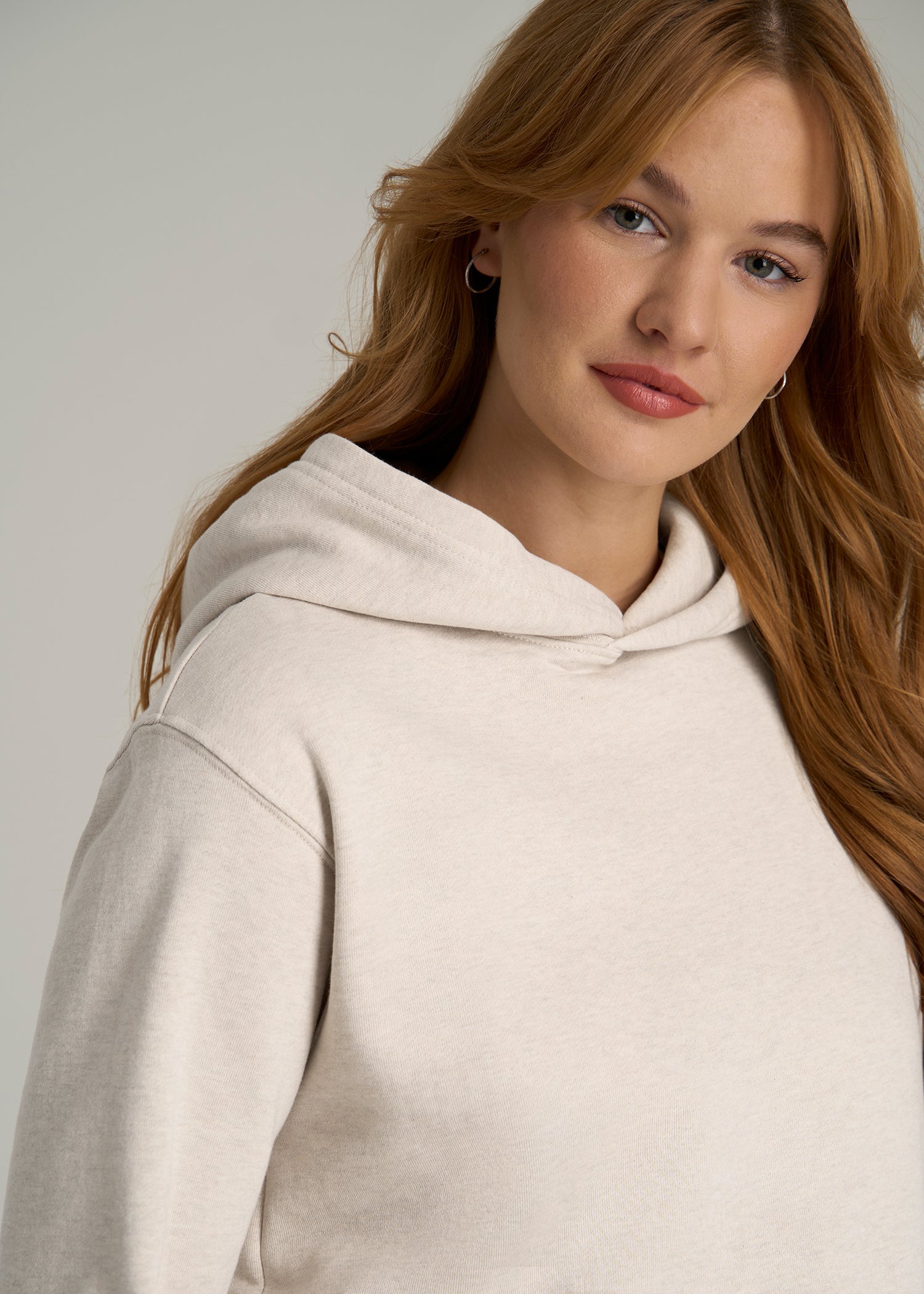 Women's Tall Wearever Pullover Hoodie Oatmeal Mix | American