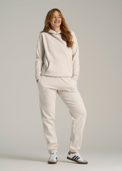 Wearever Fleece Relaxed Fit Hoodie for Tall Women in Oatmeal Mix