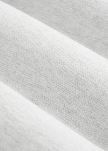 Wearever Fleece Slim Fit High-Waisted Garment Dye Sweatpants for Tall Women in Heather Cloud White