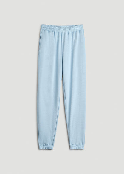 Wearever Oversized French Terry Joggers for Tall Women in Ice Blue