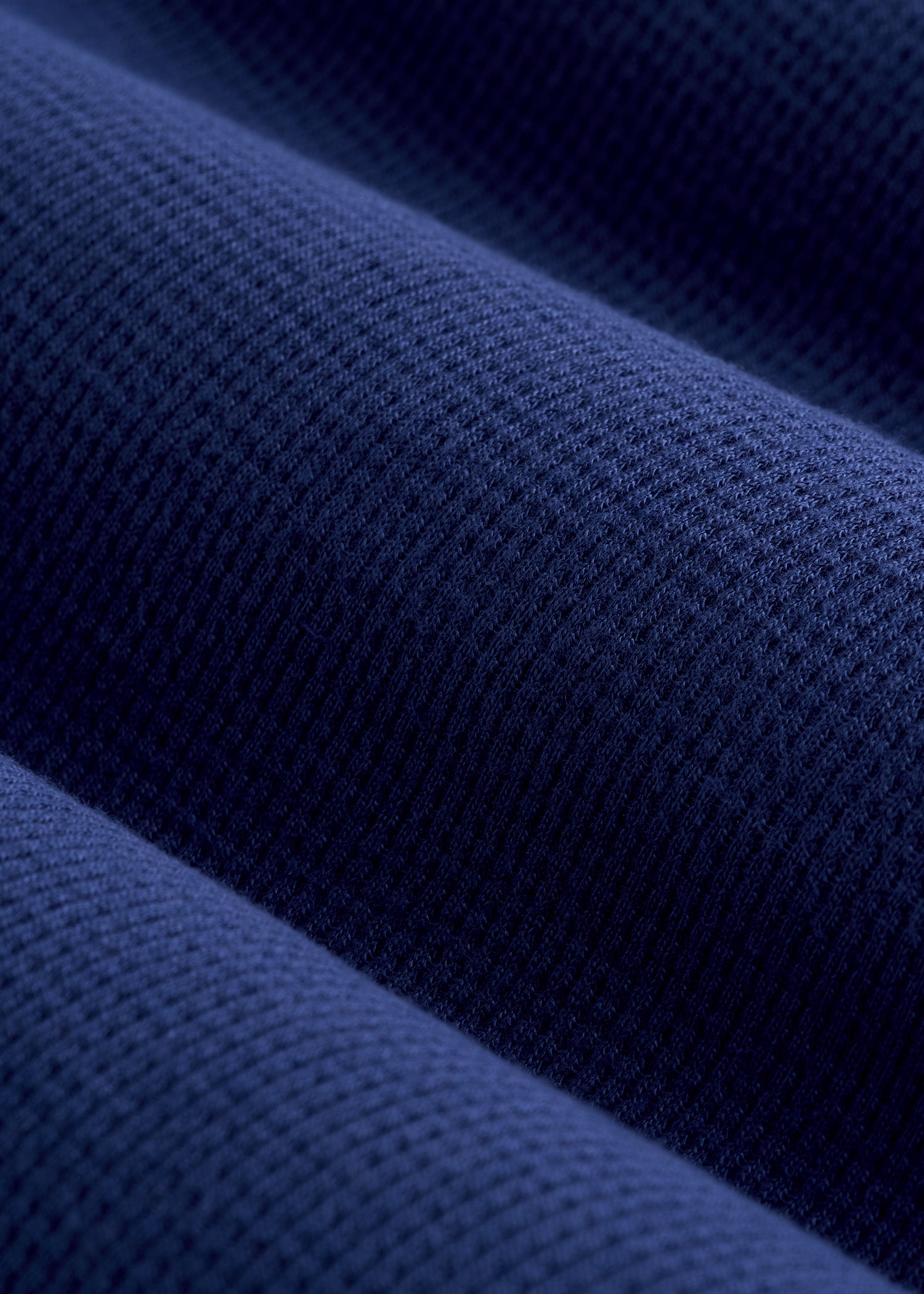 Waffle Lounge Robe for Tall Women in Midnight Blue