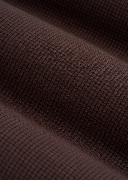 Waffle Sleep Shorts for Tall Women in Espresso