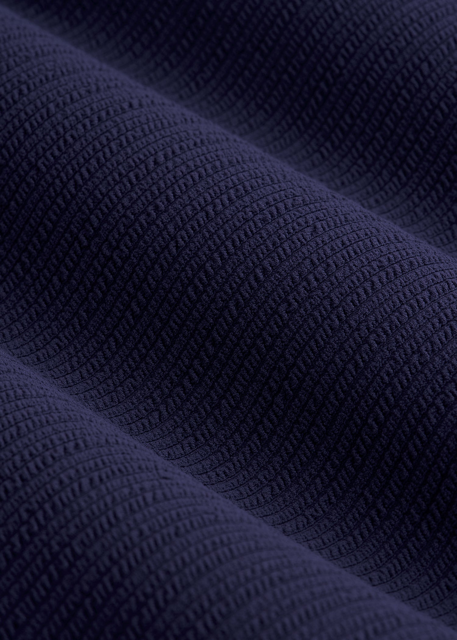 Waffled Ruched One-Piece Swimsuit for Tall Women in Regal Blue