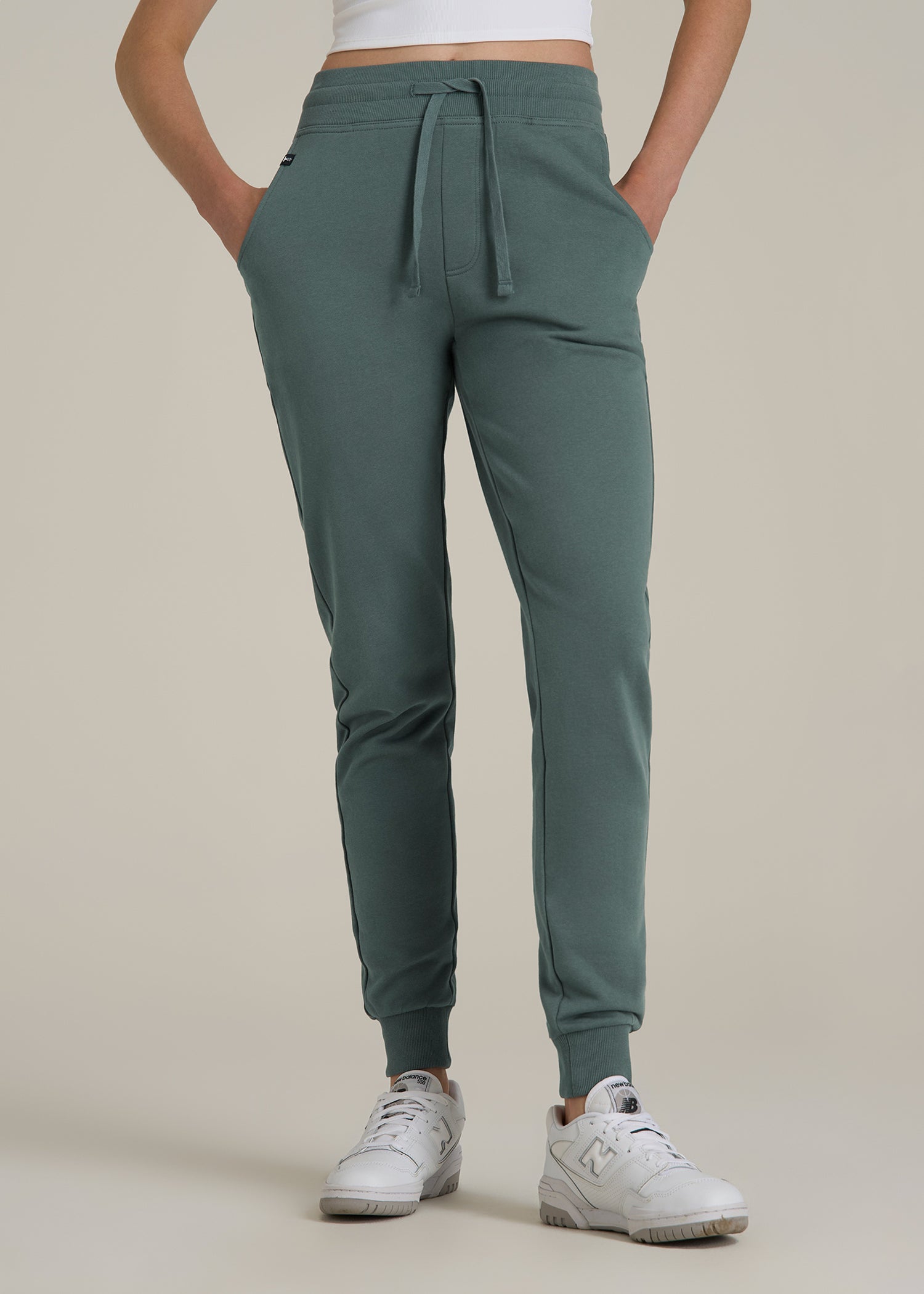 Wearever 2.0 French Terry Joggers for Tall Women in Balsam Green