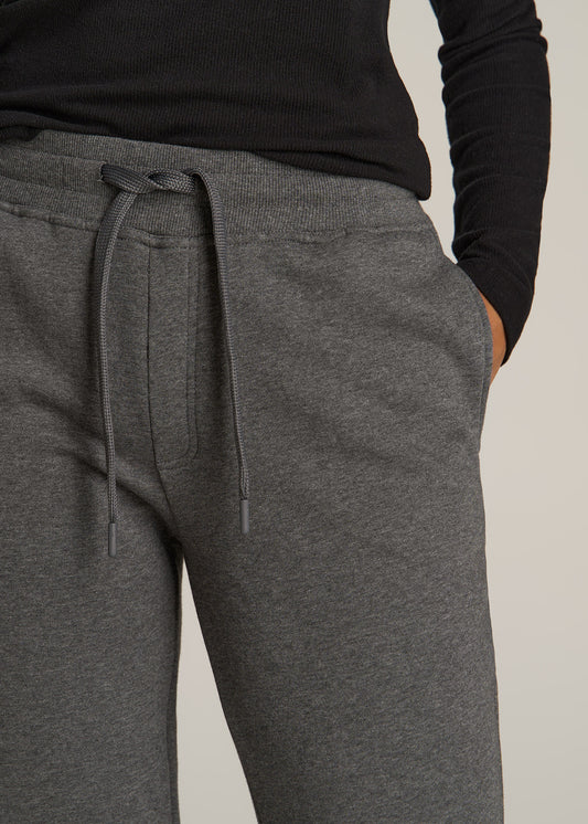 Wearever Fleece Open-Bottom Sweatpants for Tall Women in Grey Mix