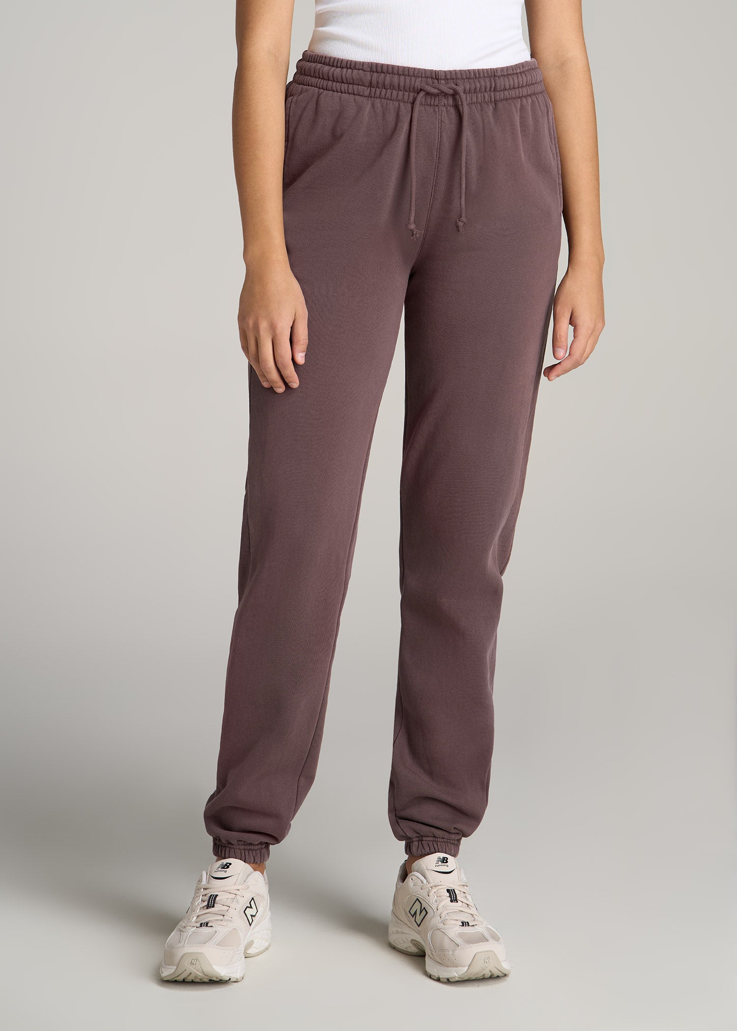 Wearever Fleece Regular Fit Sweatpants for Tall Women in Dusty Merlot
