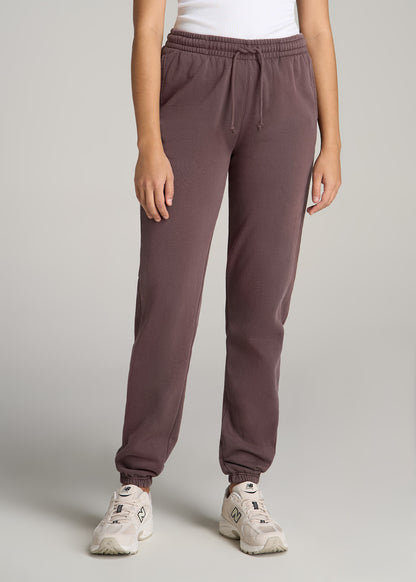 Wearever Fleece Regular Fit Sweatpants for Tall Women in Dusty Merlot