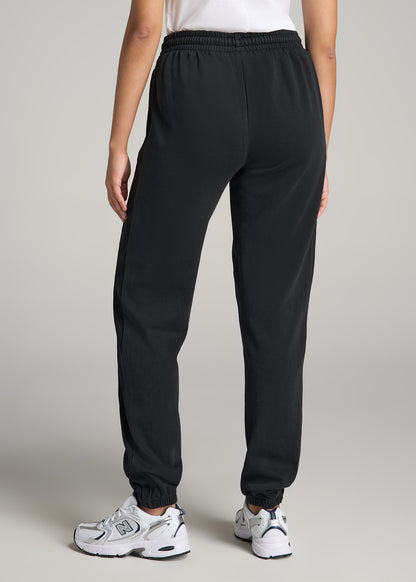 Wearever Fleece Regular Fit Sweatpants for Tall Women in Vintage Black