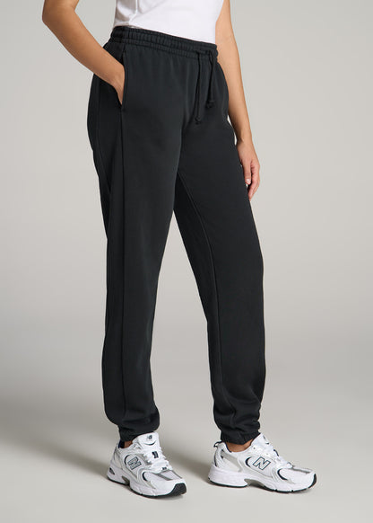 Wearever Fleece Regular Fit Sweatpants for Tall Women in Vintage Black