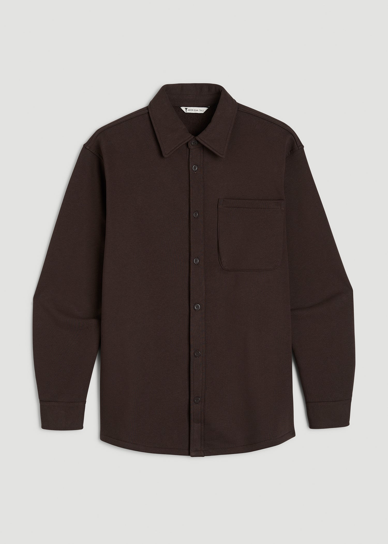 Wearever 2.0 Fleece Shacket for Tall Women in Espresso