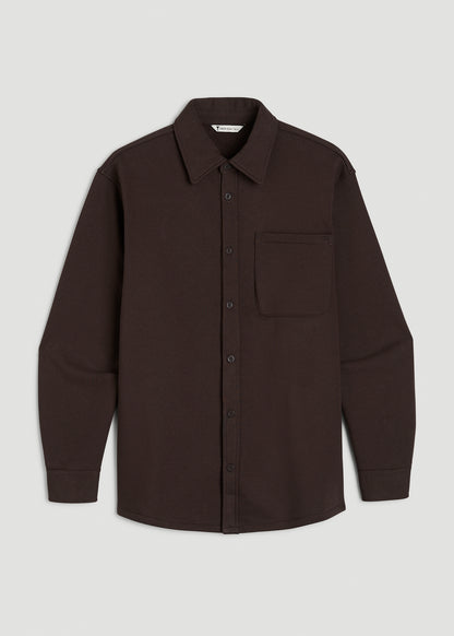 Wearever 2.0 Fleece Shacket for Tall Women in Espresso